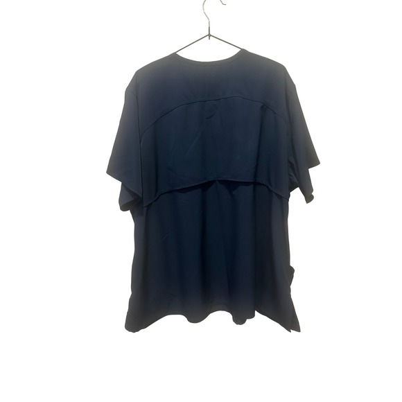 Carhartt Liberty Navy Blue V-Neck Scrub Top Modern Fit 3XL Medical Nursing - Picture 3 of 8